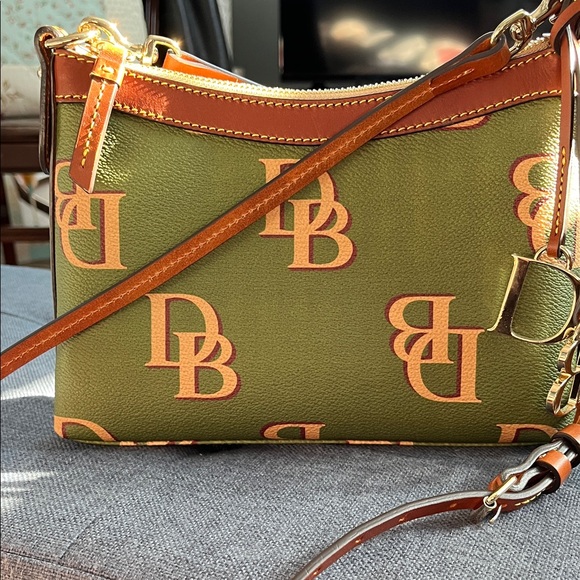 Dooney & Bourke Green and Brown Crossbody Bag - Picture 1 of 12